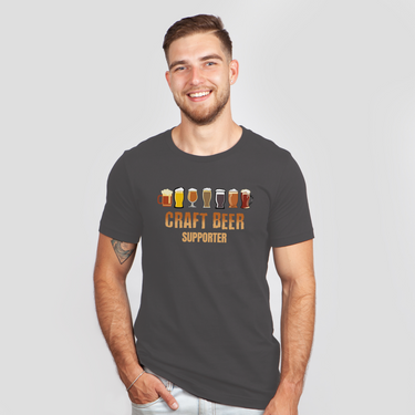 craft beer gray shirt